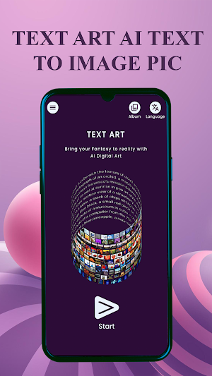 Text Art: AI Text to Image Pic Screenshot 0