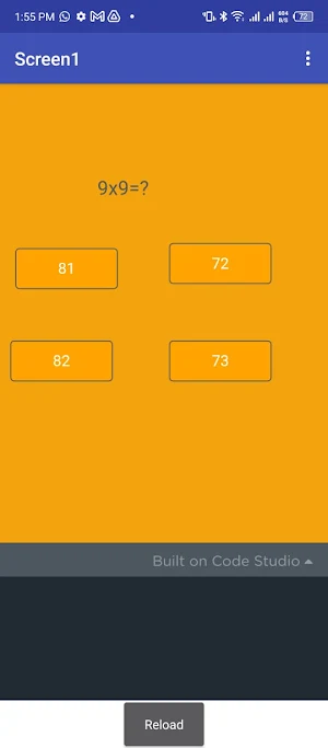 Math Quiz Screenshot 1