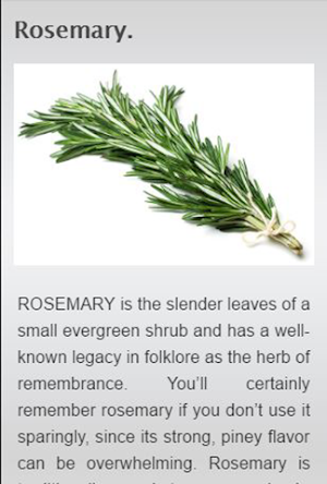 Herbs and Spices Benefits. Screenshot 2