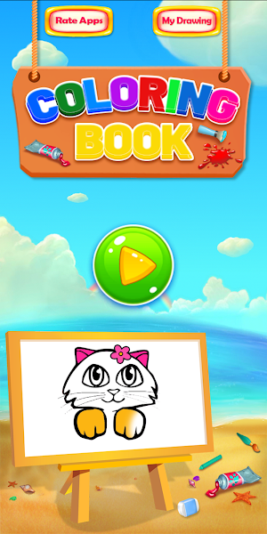 Kitty Coloring Book & Drawing Game Screenshot 0