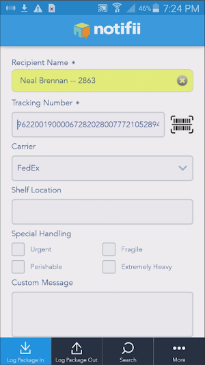 Notifii Track Screenshot 0