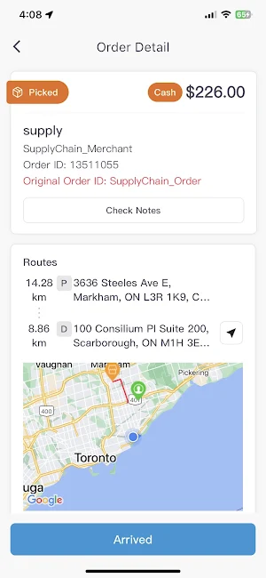 FoodsUp Driver Screenshot 2