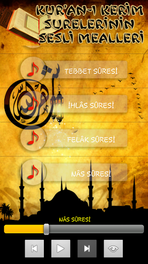 Kur'an Sure Mealleri Screenshot 0