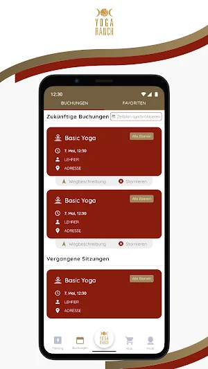 Yoga Ranch App Screenshot 2