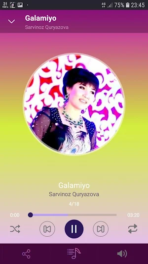 Sarvinoz Quryazova qo'shiqlari Screenshot 2