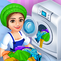Laundry Shop Washing Games Sim