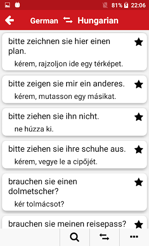 German - Hungarian : Dictionary & Education Screenshot 2