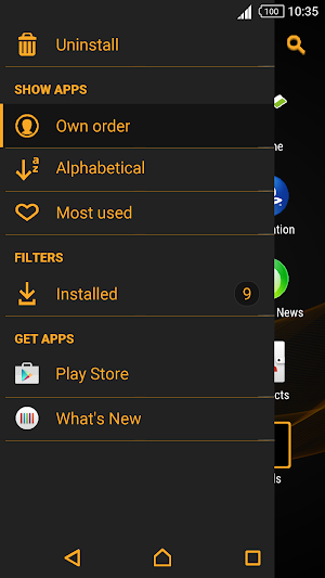 XPERIA ORANGE THEME Screenshot 2