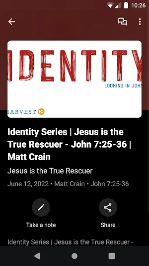 Harvest Church SI Screenshot 2