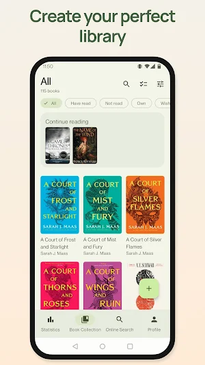 Book organizer - bookshelf Screenshot 1
