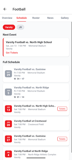 Bradshaw Mountain HS Athletics Screenshot 1