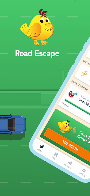 CrazyChick Road Escape Chicken Screenshot 0