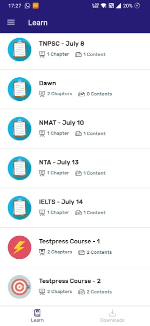 Testpress Staging Screenshot 2