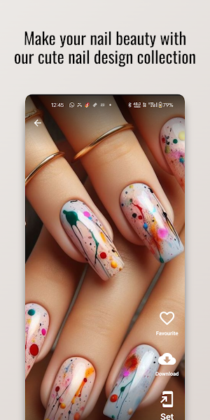 Bold Brushstrokes Nail Design Screenshot 3