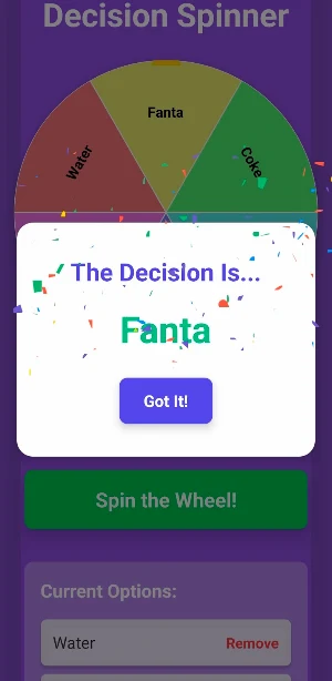 Decision Wheel Screenshot 2