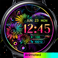 Rainbow Sunflower_Watchface