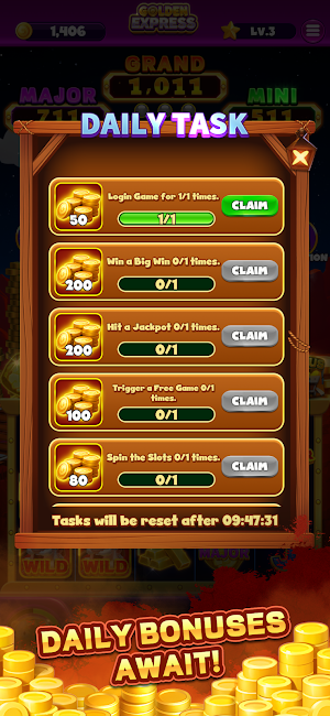 Golden Express Slots Screenshot 2