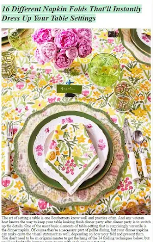 Fold Napkins Tutorial Screenshot 1