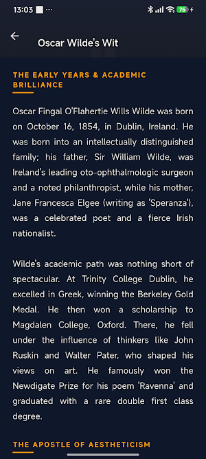 Oscar Wilde Quotes Screenshot 3
