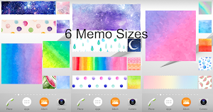 Sticky Memo Notepad *Watercolor* Free Screenshot 1