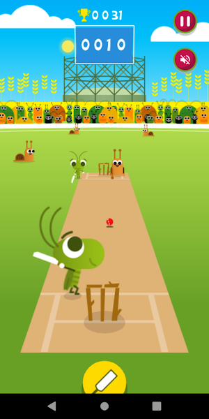 Insect and snail cricket game Screenshot 0