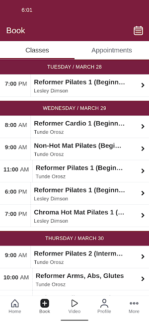 Pilates Mind Body Spirit Screenshot 1