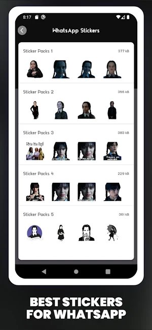 Wednesday Addams Stickers Screenshot 1