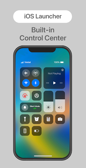 iOS Launcher with Status Bar Screenshot 1