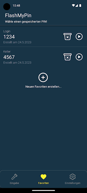 FlashMyPin Screenshot 1
