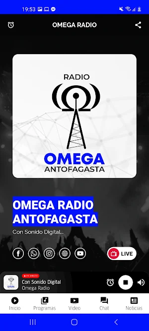 OMEGA RADIO Antofagasta Screenshot 1