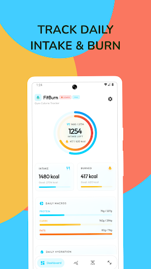 FitBurn: Calorie Counter & Gym Screenshot 0