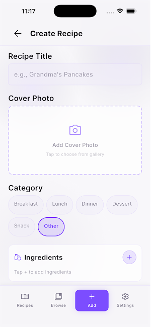 Recipe Vault Screenshot 2