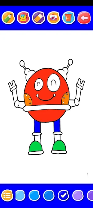 Robot Coloring Book Screenshot 0
