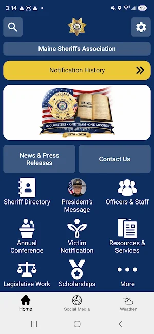 Maine Sheriffs Association Screenshot 0