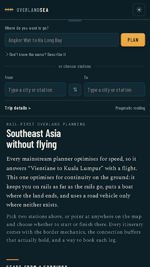 Overland South East Asia Screenshot 0
