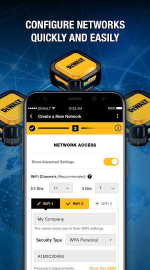 DEWALT WiFi Screenshot 2