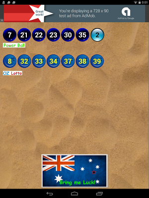 Numbers for OZLotto PowerBall Screenshot 2