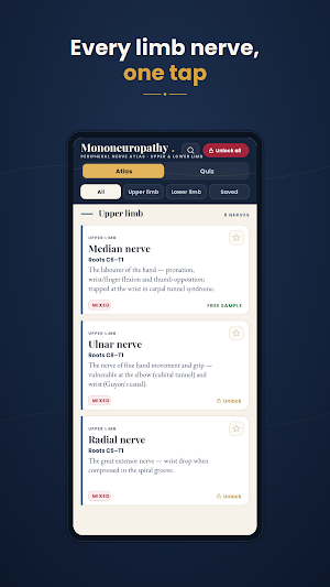 Mononeuropathy: Nerve Atlas Screenshot 0