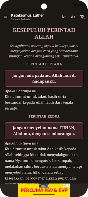 Luther's Catechism EN | ID Screenshot 0