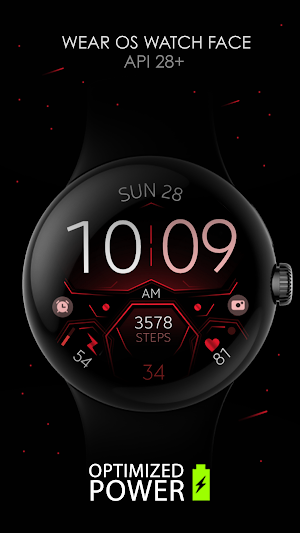 Dream 128 Red sport watch face Screenshot 0