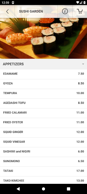 Sushi Garden Modesto Screenshot 2