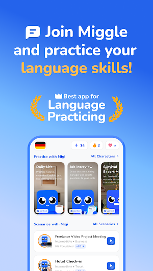 Miggle: Practice English AI Screenshot 0