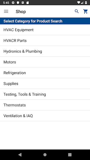 Johnstone Supply OE Touch Screenshot 1
