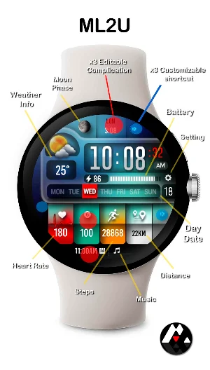 ML2U 254 Watch Face Screenshot 1