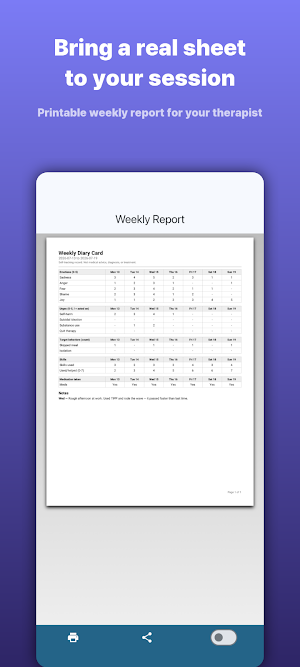 DBT Diary Card & Skills Log Screenshot 2