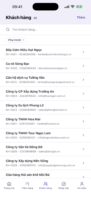 myCRM - Chăm sóc, Bán hàng Screenshot 2