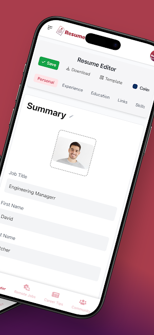 Easy Resume Builder Screenshot 1