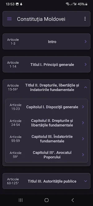 Конституция Молдовы Screenshot 2