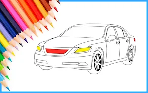 Car colouring game color paint Screenshot 3