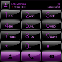 Dialer theme G Black Purple